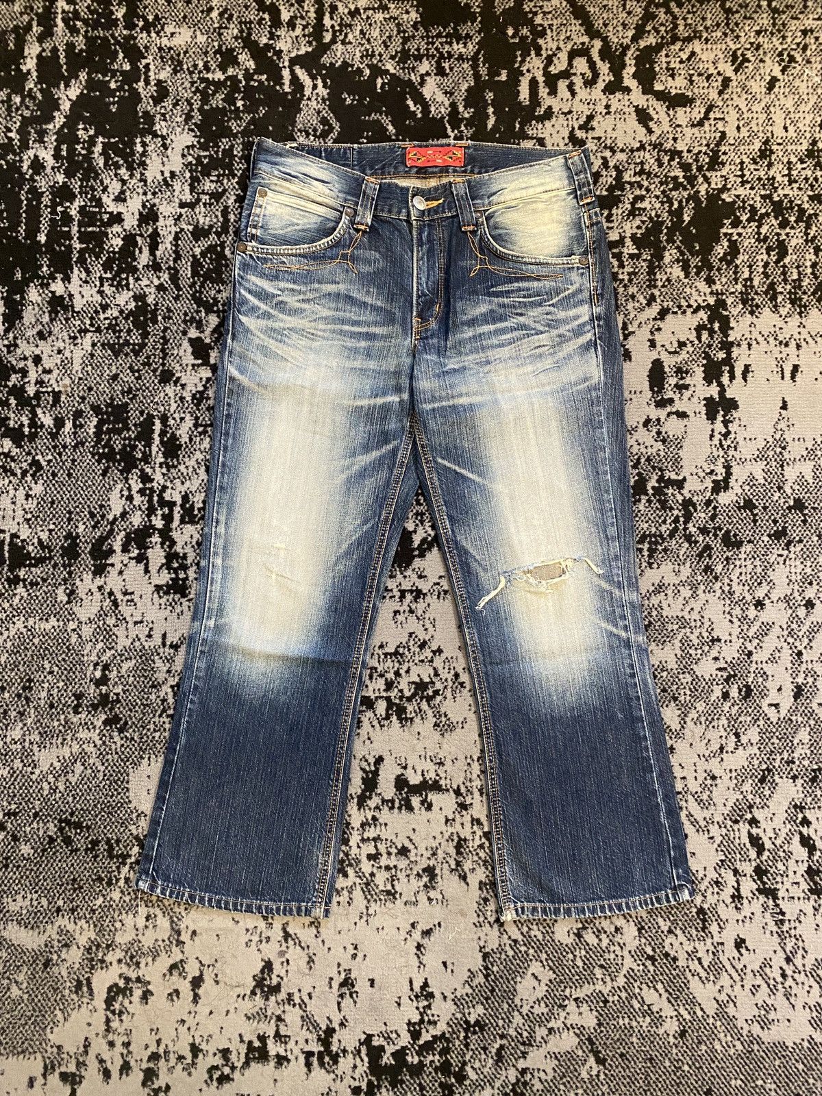 Edwin Edwin Distressed Washed Denim Japanese brand Size US 32 / EU 48 - 1 Thumbnail