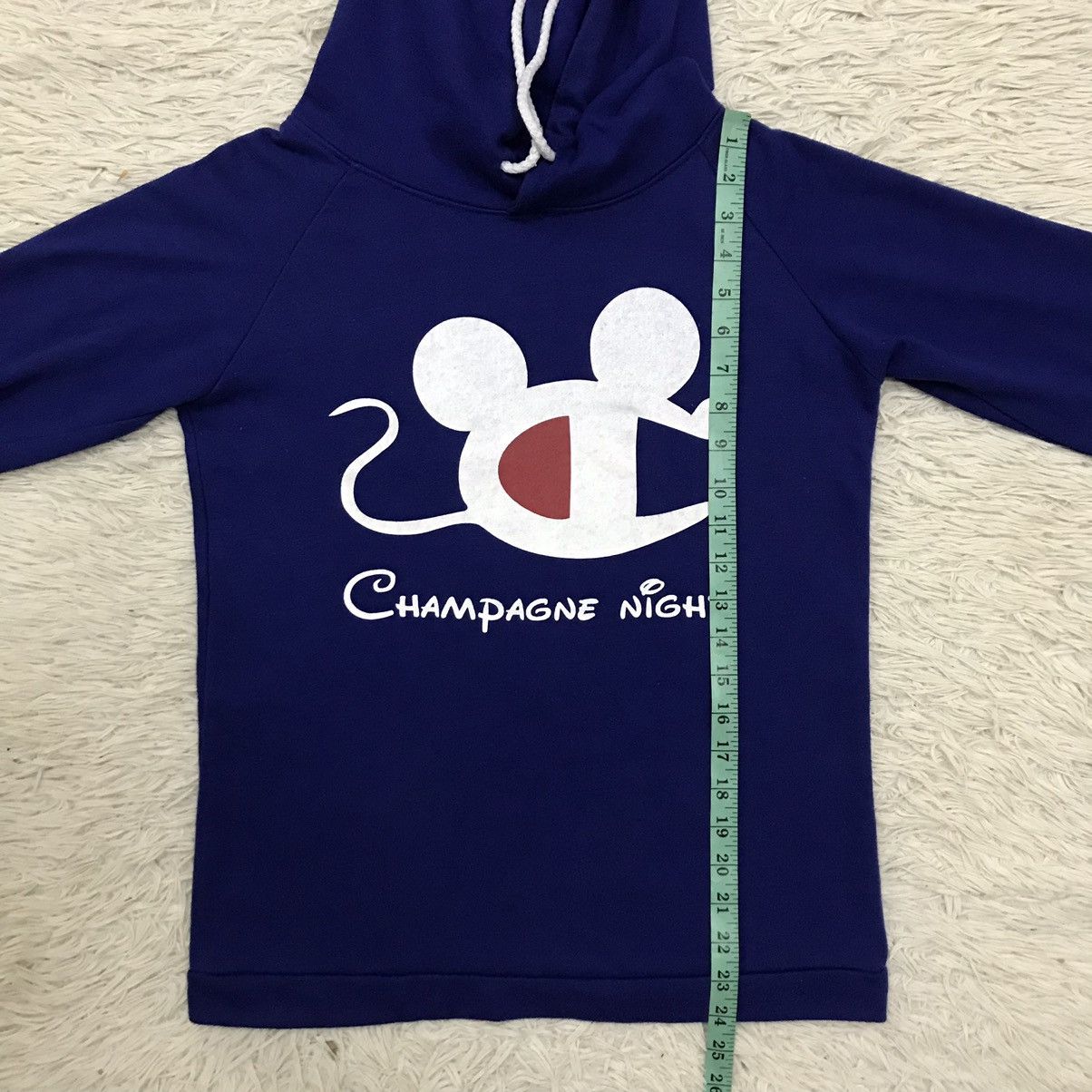 Japanese Brand CHAMPAGNE NIGHT PARODY MICKEY MOUSE CHAMPION SWEAT HOODIE Size US S / EU 44-46 / 1 - 12 Thumbnail