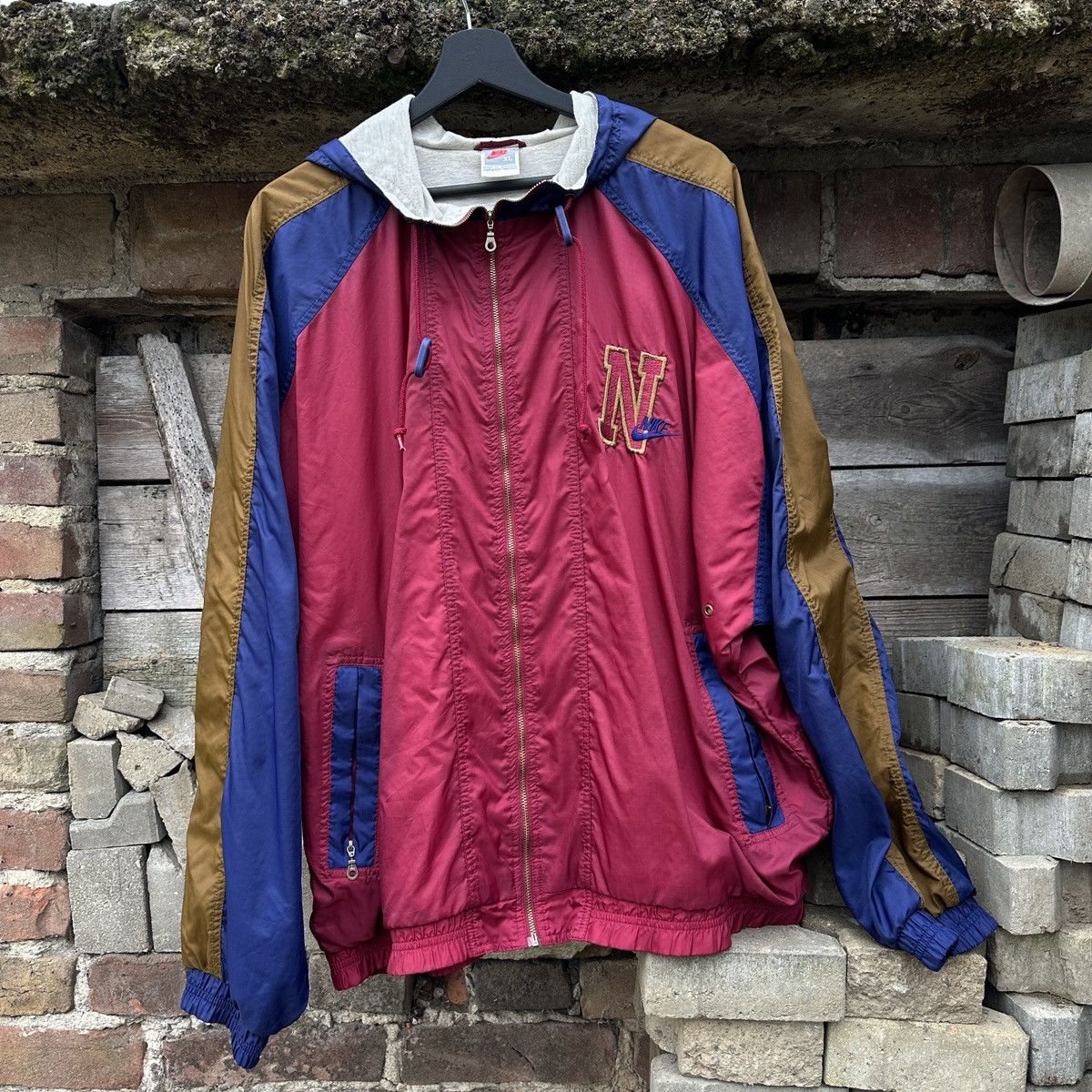Nike Vintage 80s Nike Light Jacket Gray Tag Spell Out 90s XL Rare Size US XL / EU 56 / 4 - 18 Thumbnail