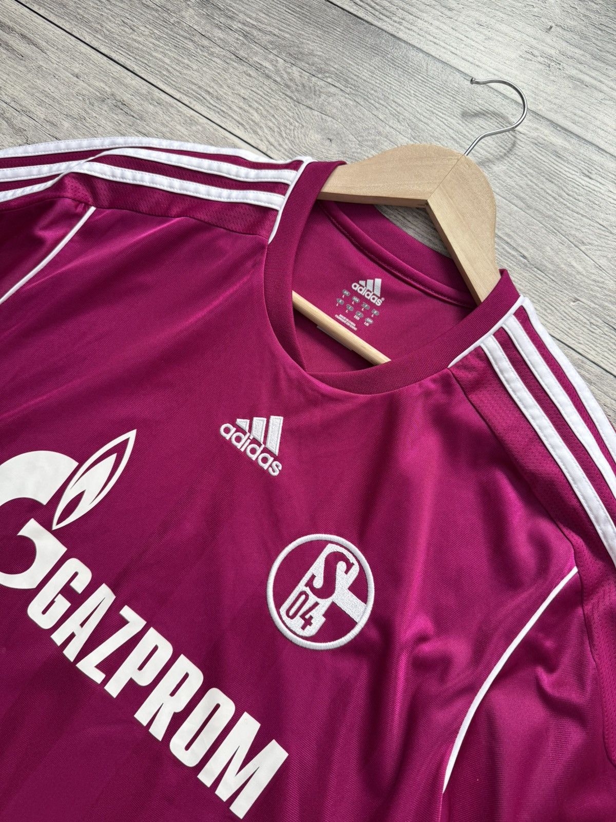 Adidas Shalke 04 vintage shirt purple 2012 Size US L / EU 52-54 / 3 - 7 Thumbnail