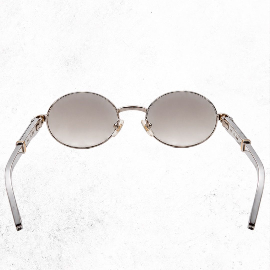 Cartier Cartier Paris 135b Sunglasses Silver Oval Frame Tinted Lenses Size ONE SIZE - 6 Thumbnail