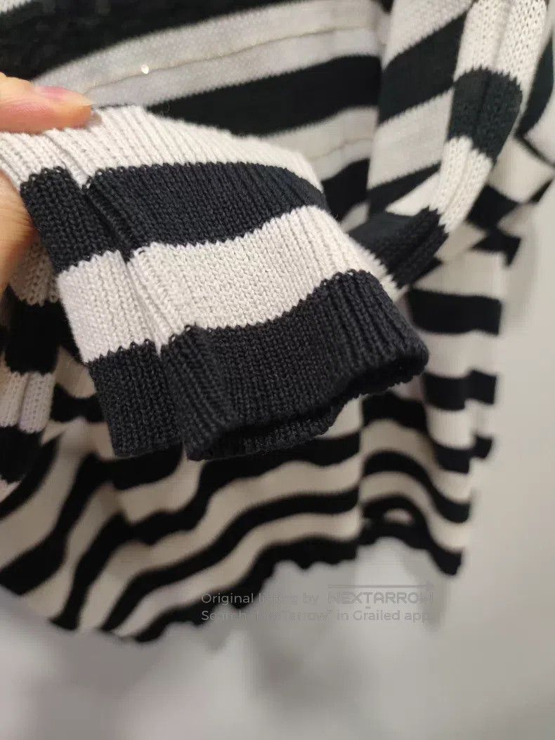 Brunello Cucinelli Brunello Cucinelli Sequin sweater with black and white str Size XXL / US 16-18 / IT 52-54 - 4 Thumbnail