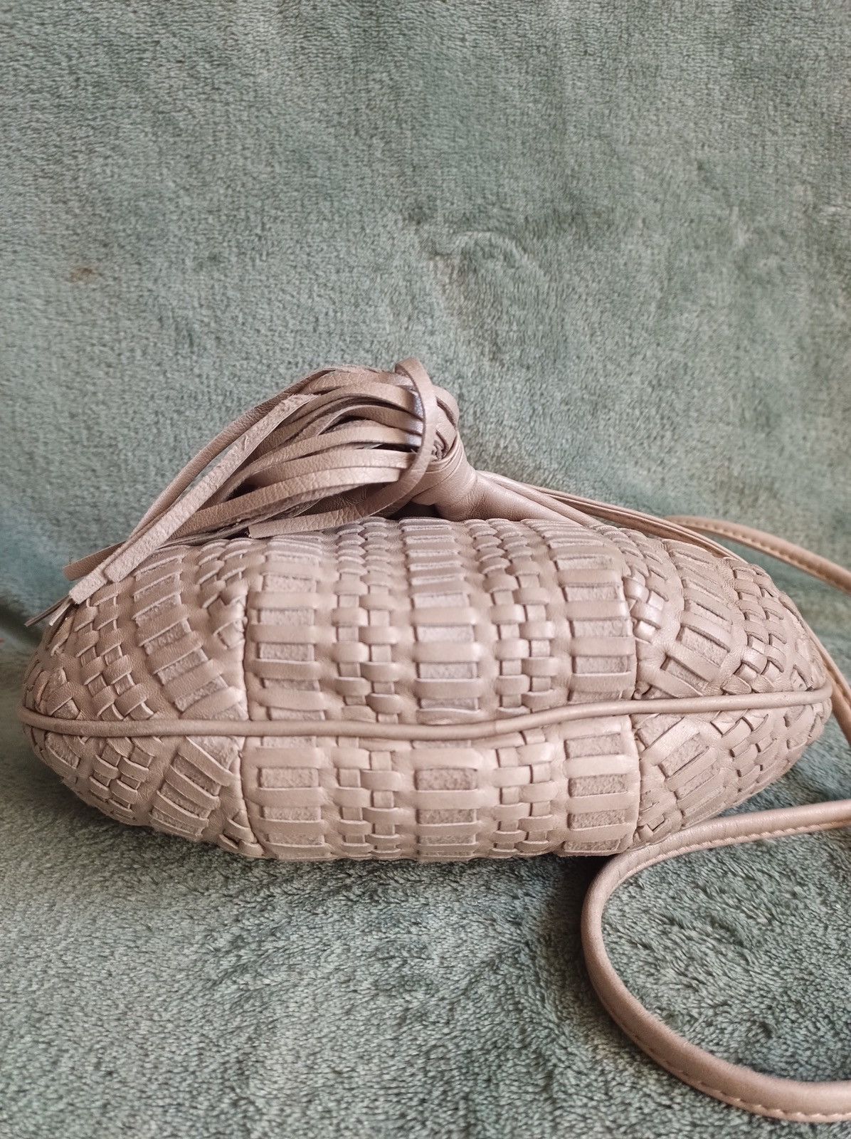 Other COSCI by Gucci Grey Woven Leather Crossbody Shoulder Bag Size ONE SIZE - 5 Thumbnail