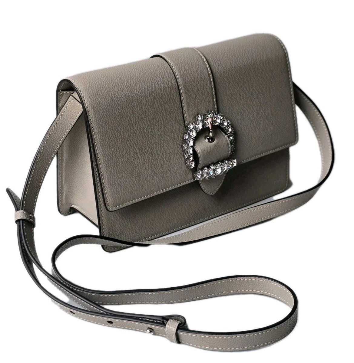 Jimmy Choo JIMMY CHOO Cheri taupe gray crossbody leather bag Size ONE SIZE - 1 Thumbnail