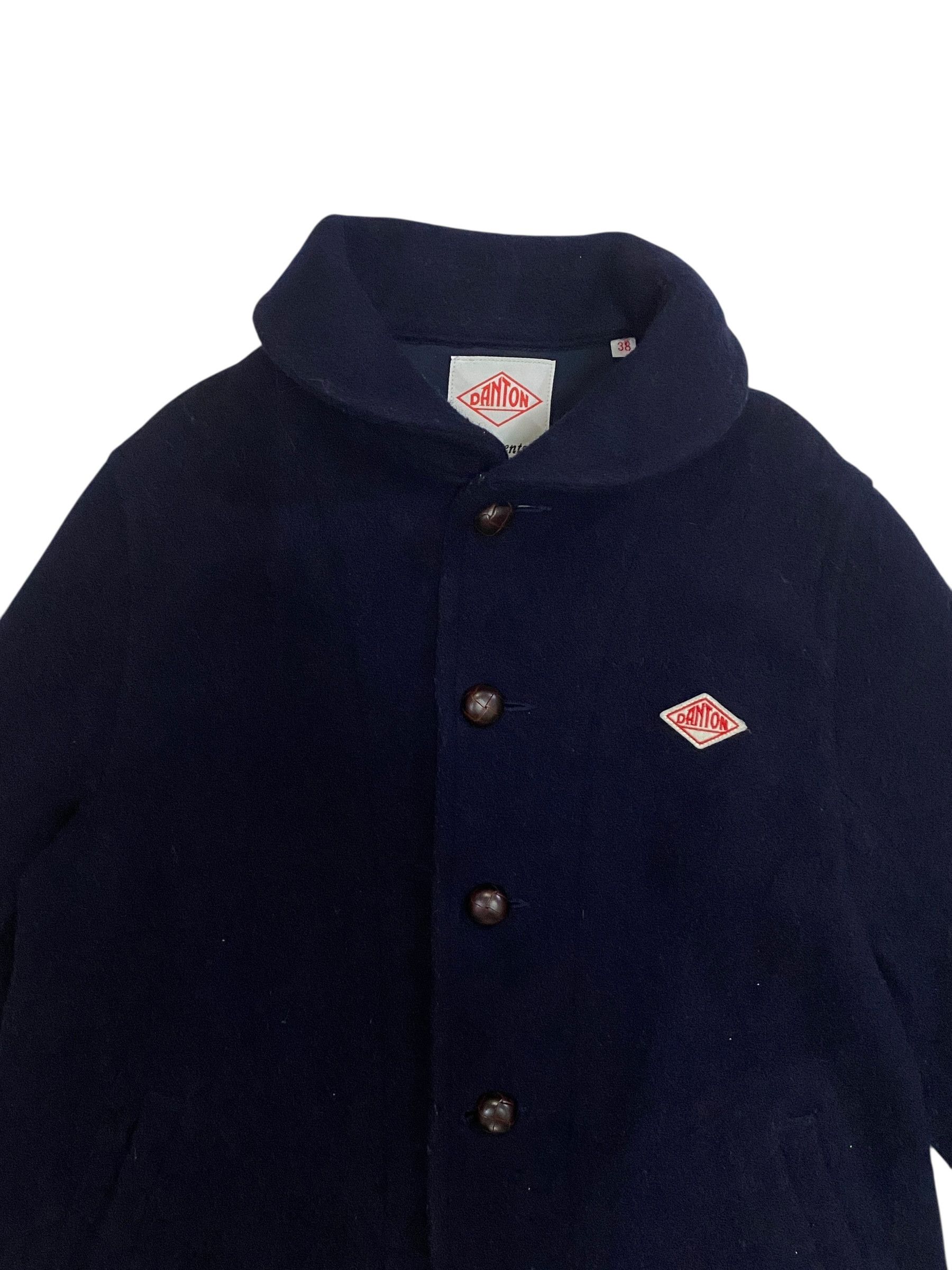 Danton Danton Vetements de Travail Round Collared Wool Navy Blue Size US S / EU 44-46 / 1 - 3 Thumbnail