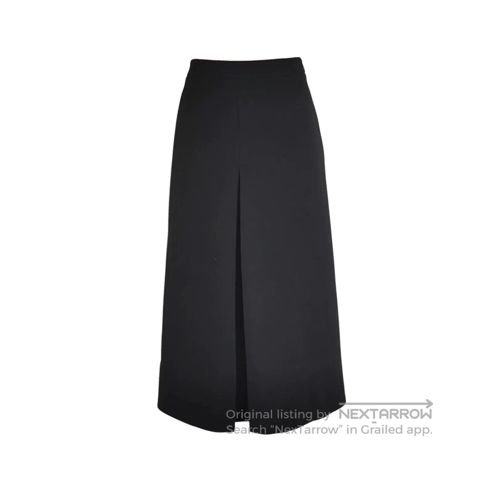 Saint Laurent Paris Saint Laurent Black Wool Long Skirt. Size 37" - 1 Thumbnail
