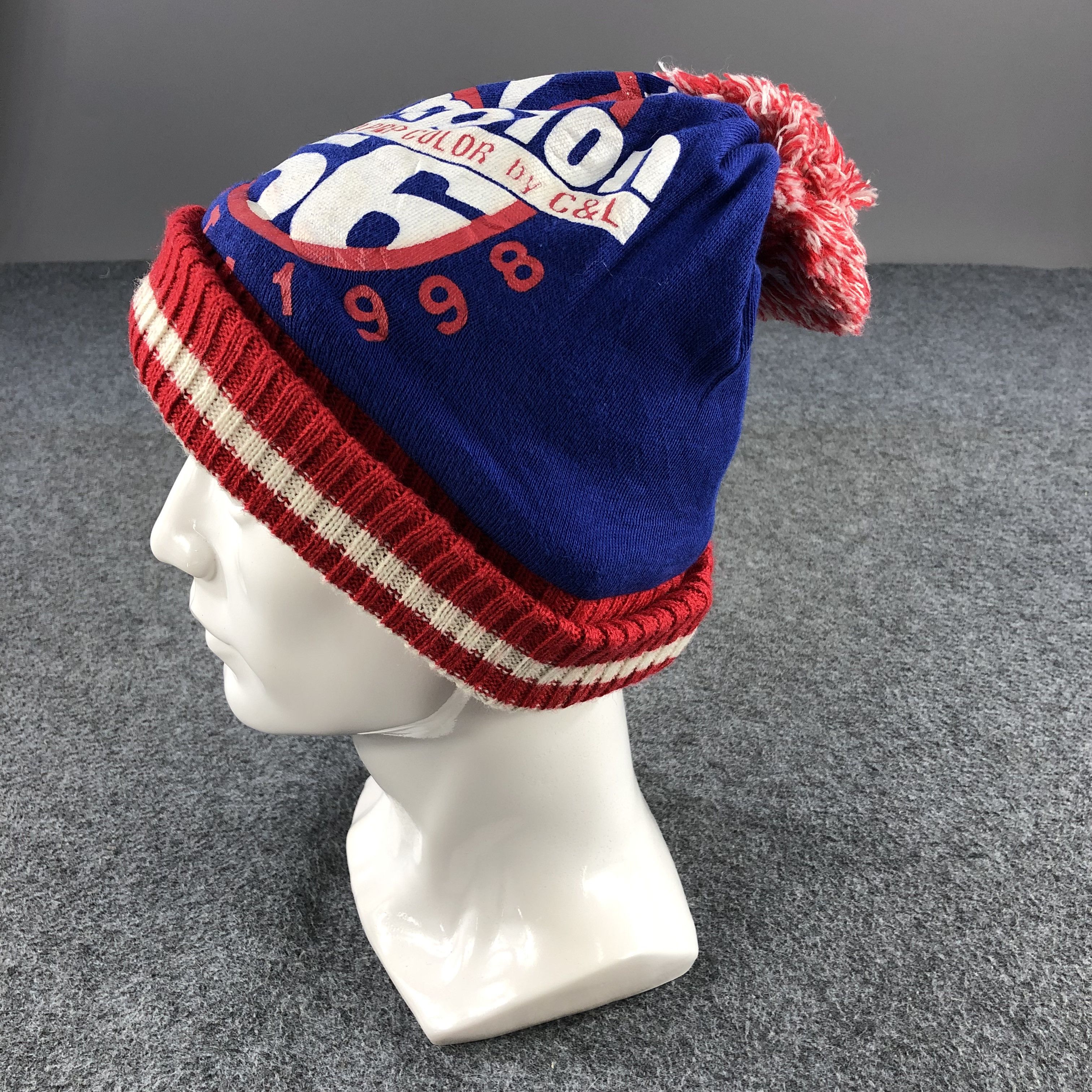 Japanese Brand Funky Pop Color Bobble Beanie Snowcap Snow Hat B321 Size ONE SIZE - 2 Thumbnail