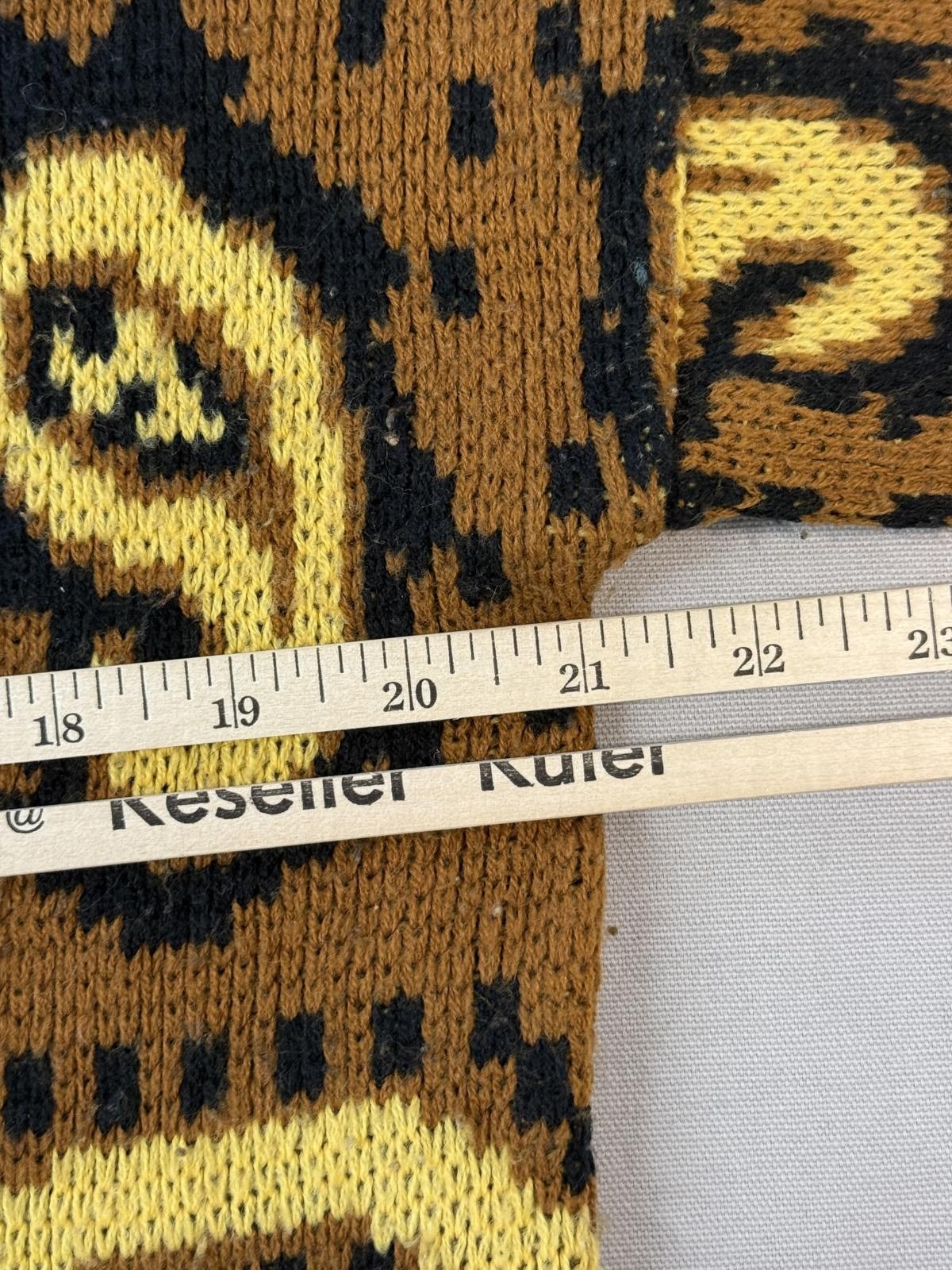 Designer Vintage 90s Paisley Sweater Michael Carrie Brown & Gold - M Size M / US 6-8 / IT 42-44 - 6 Thumbnail