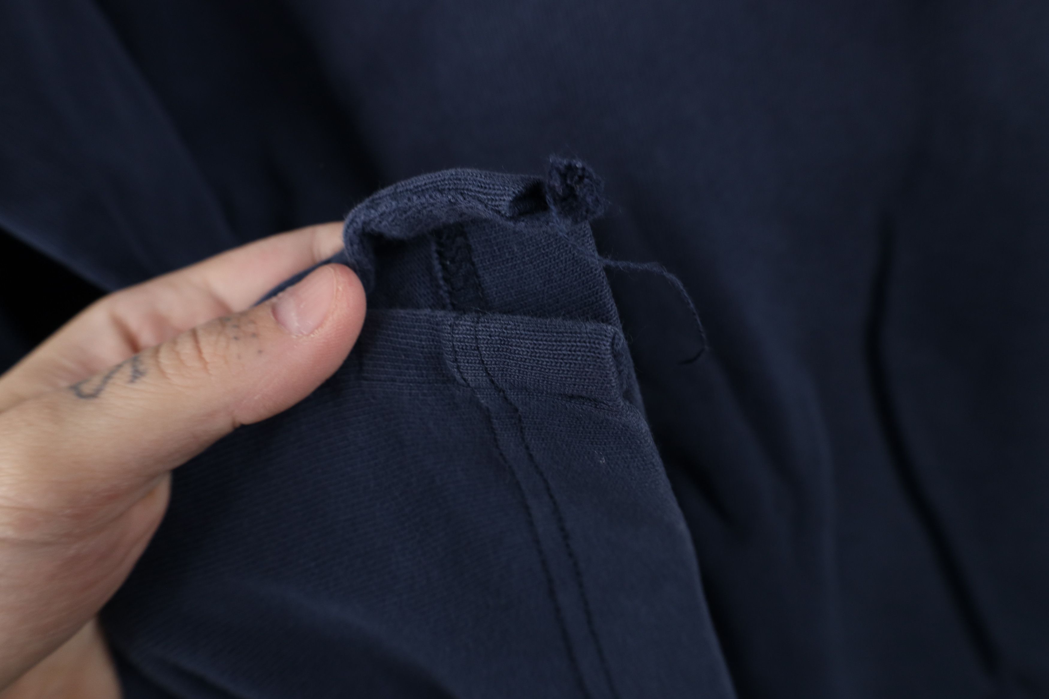 Gap Vintage 90s Gap Block Ribbed Knit Long Sleeve T-Shirt Blue Size US XL / EU 56 / 4 - 6 Thumbnail
