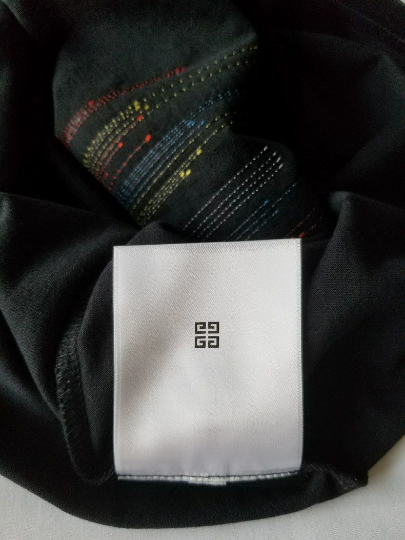Givenchy Givenchy Embroidered Rainbow Fringe T-Shirt, Size M Size US M / EU 48-50 / 2 - 7 Thumbnail