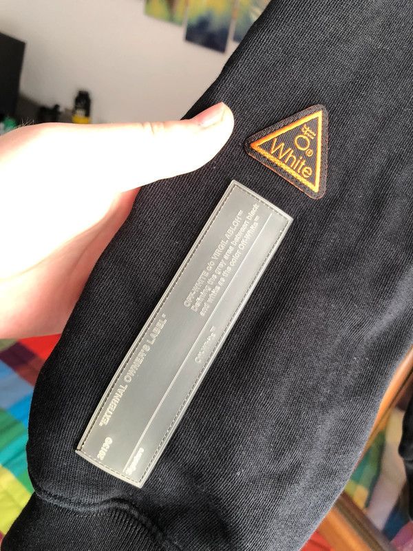 Off-White Off-White Men’s Black Tape Hoodie Size US L / EU 52-54 / 3 - 6 Thumbnail