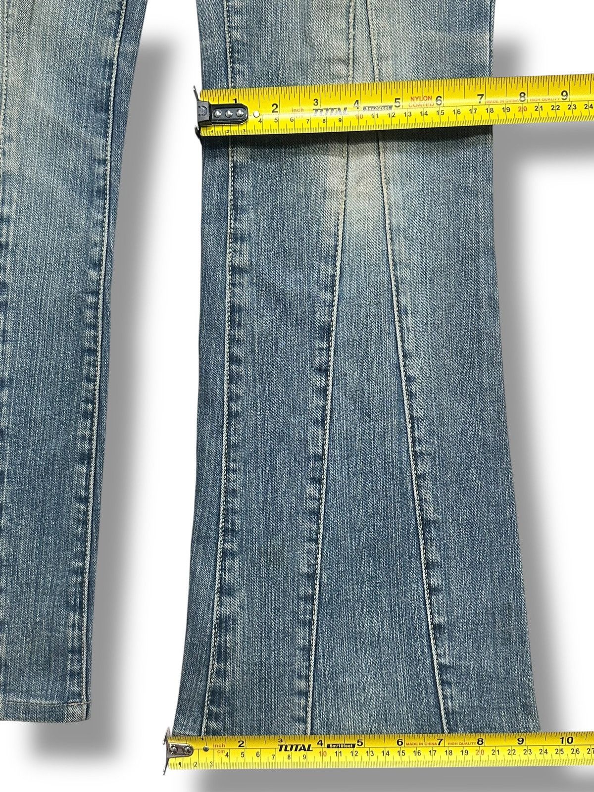 Japanese Brand Vintage Castanets Club Flared Jeans High Rise, Light Wash Size US 31 - 18 Thumbnail