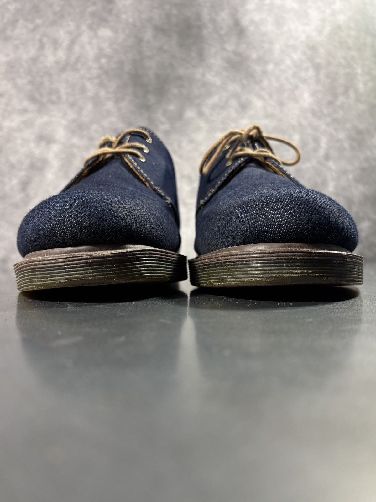 Dr. Martens F/W 2004 Doc Martens Denim Derby Boots Y2K Vintage Cagney 10 Size US 10.5 / EU 43-44 - 9 Thumbnail