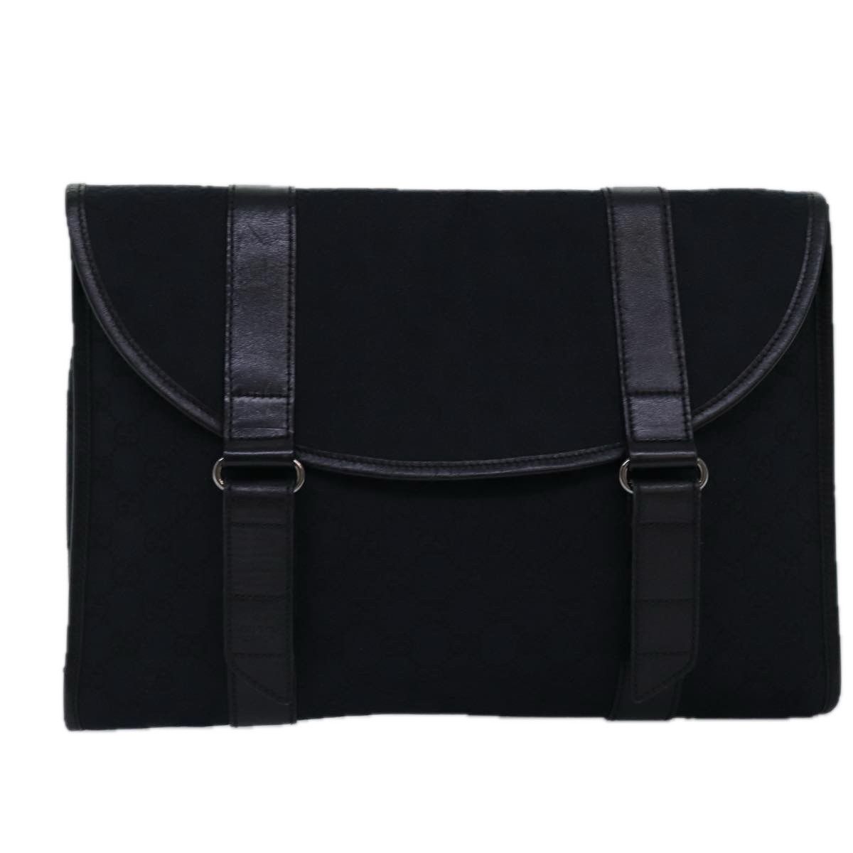 Gucci Gg Canvas Black Canvas Briefcase Bag (Pre-Owned) Size ONE SIZE - 1 Thumbnail