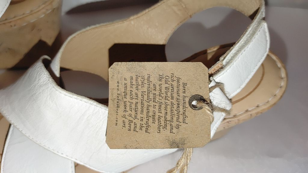 Born Born Jenni Leather Cork Platform Sandals Size 9M NWT Size US 9 / IT 39 - 4 Thumbnail