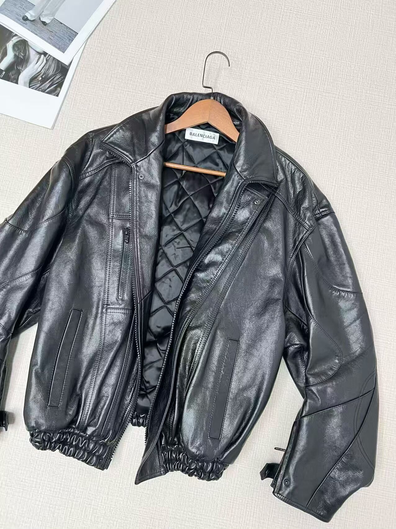 Balenciaga balenciaga racing logo leather jacket Size US L / EU 52-54 / 3 - 2 Thumbnail