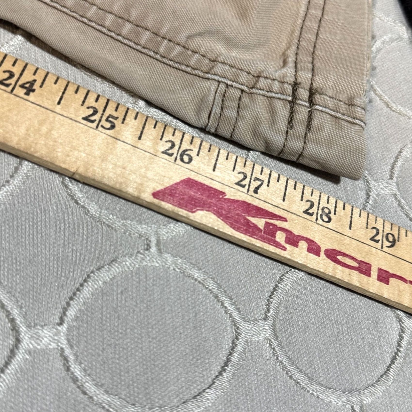 Vintage LL Bean Pants Mens 40x32 Khaki Cargo Pockets Workwear Outdoor Toiletry? Size US 40 / EU 56 - 6 Thumbnail