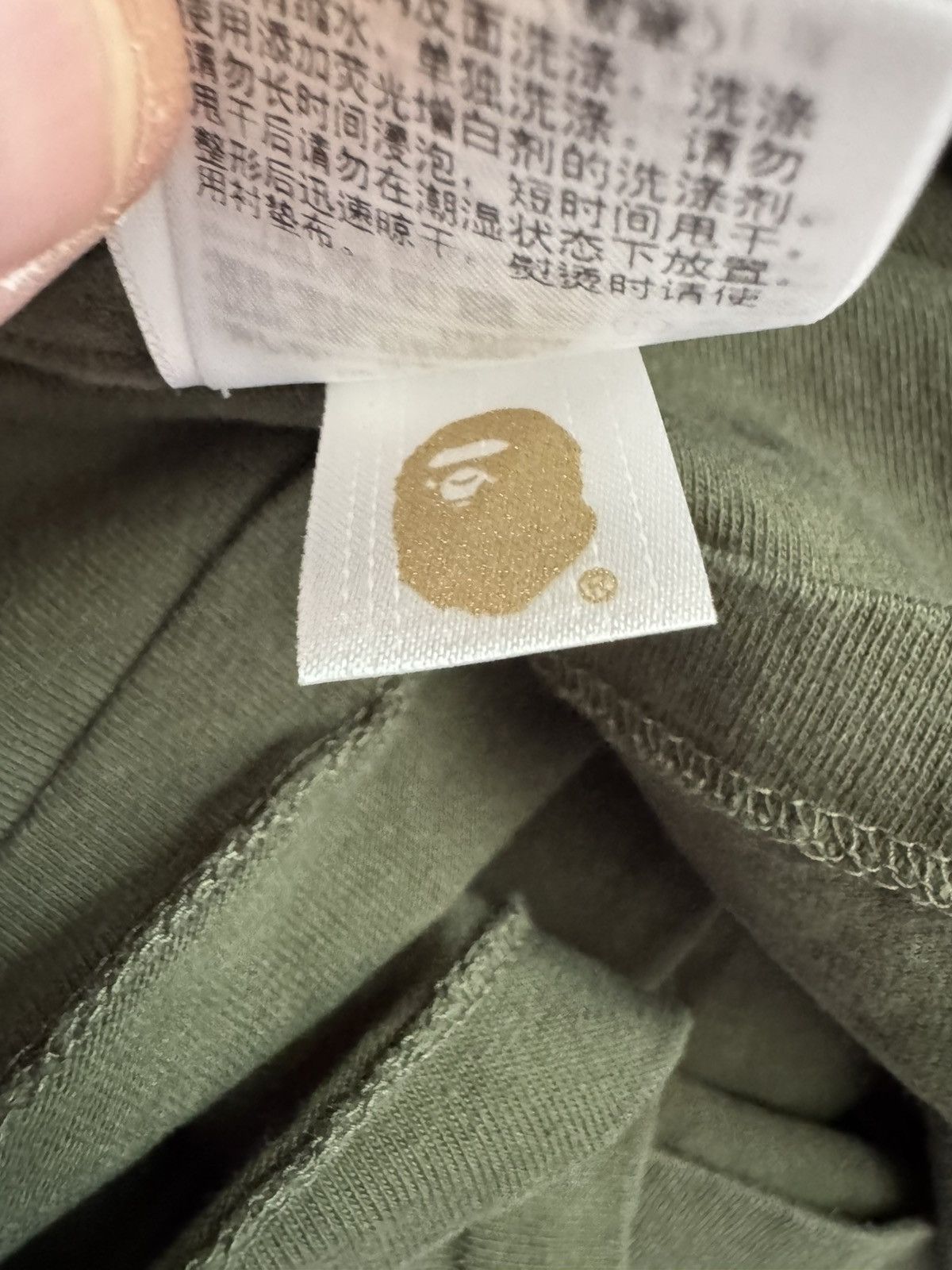 Bape One Point Ape Head L/S Tee Size US XXL / EU 58 / 5 - 7 Thumbnail