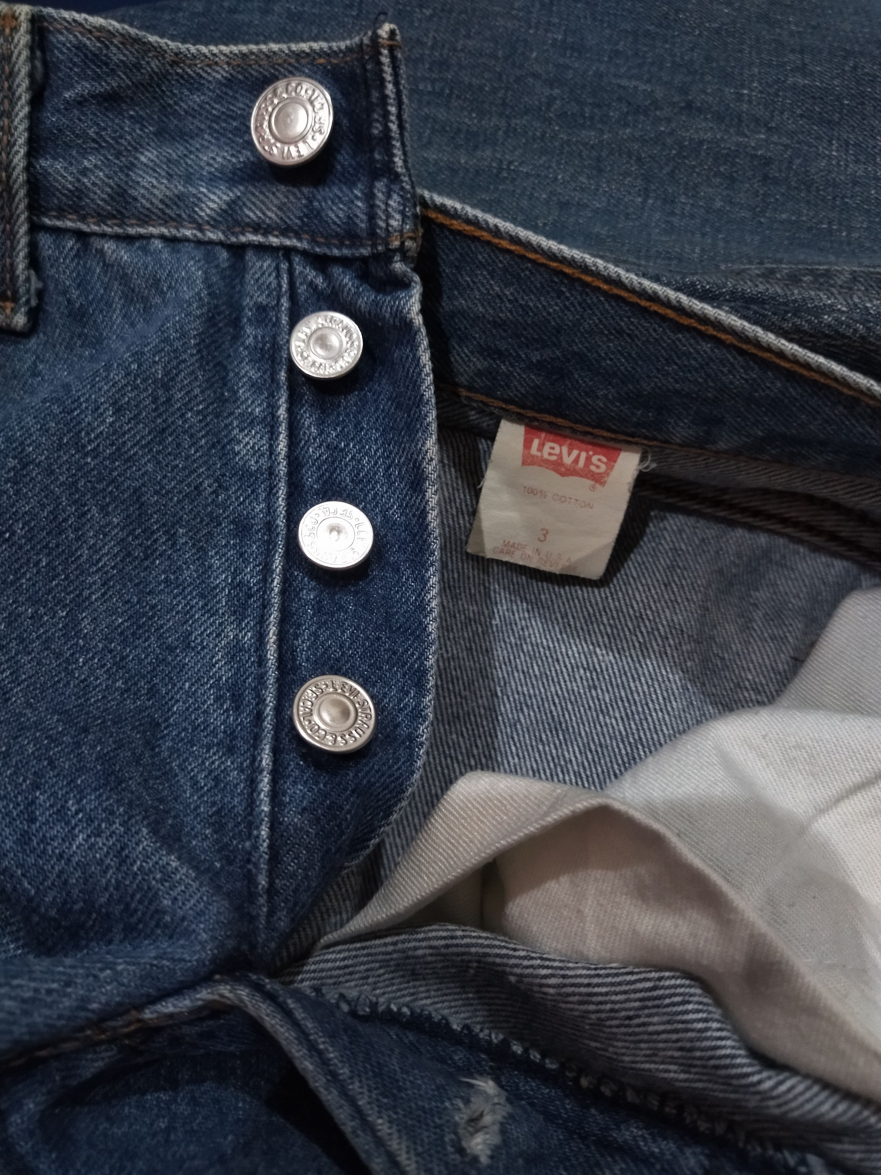 Levi's × Vintage Vintage 501 Levis 1990s Made in USA Size 24" / US 00 / IT 34 - 11 Thumbnail
