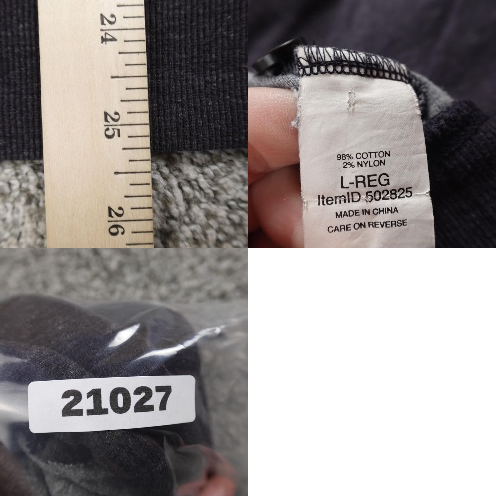 Vintage L.L. Bean Hoodie Mens L Gray Henley Sweatshirt Kangaroo Outdoor Hiking Pocketed Buttoned Solid Cotton Nylon Size US L / EU 52-54 / 3 - 8 Thumbnail