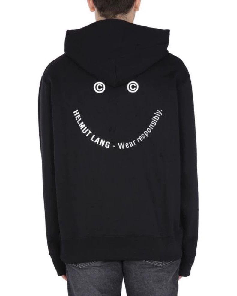 Helmut Lang HELMUT LANG Back smile stay in school hoodie long sleeve h Size L / US 10 / IT 46 - 1 Thumbnail
