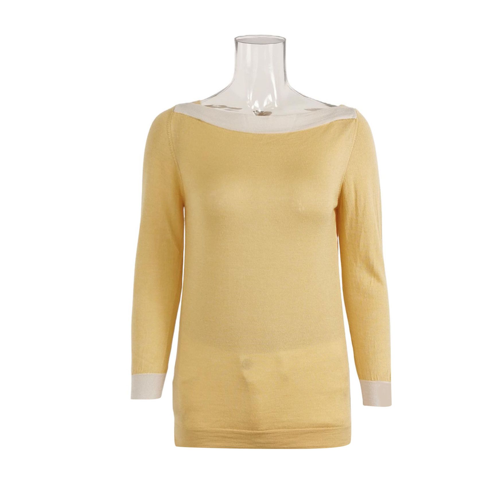 Prada Prada Color-Block Knit Top for Women - dmc Size L / US 10 / IT 46 - 1 Thumbnail