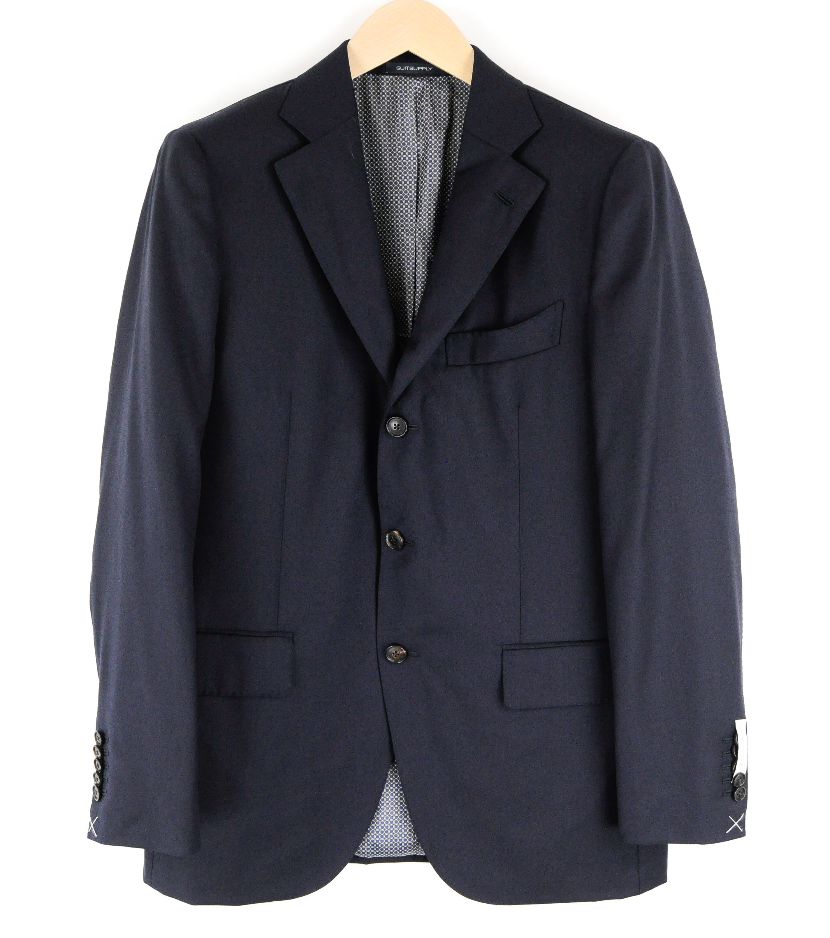 Suitsupply LA SPALLA UK40R Wool Dark Navy Lined Blazer 54902 Size 40R - 1 Thumbnail