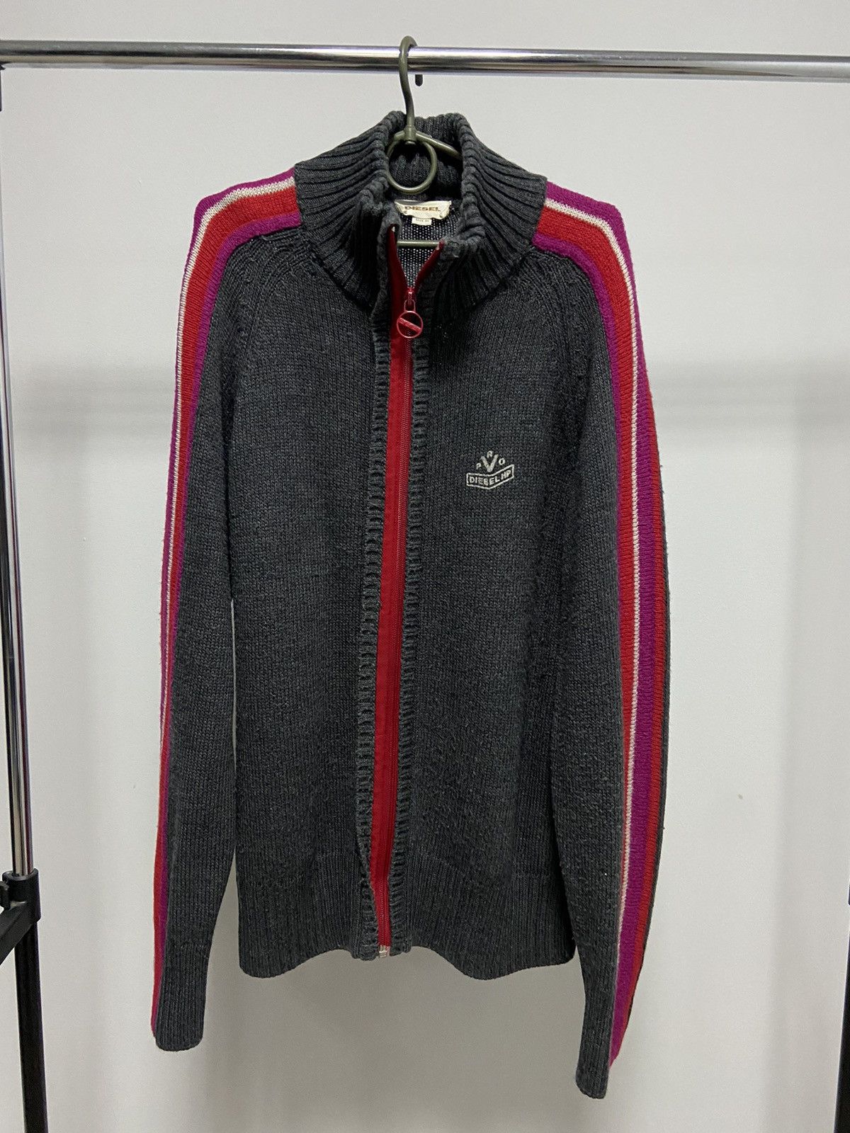 Diesel × Vintage Diesel sweater Knitted vintage logo wool 90s Size US XL / EU 56 / 4 - 1 Thumbnail