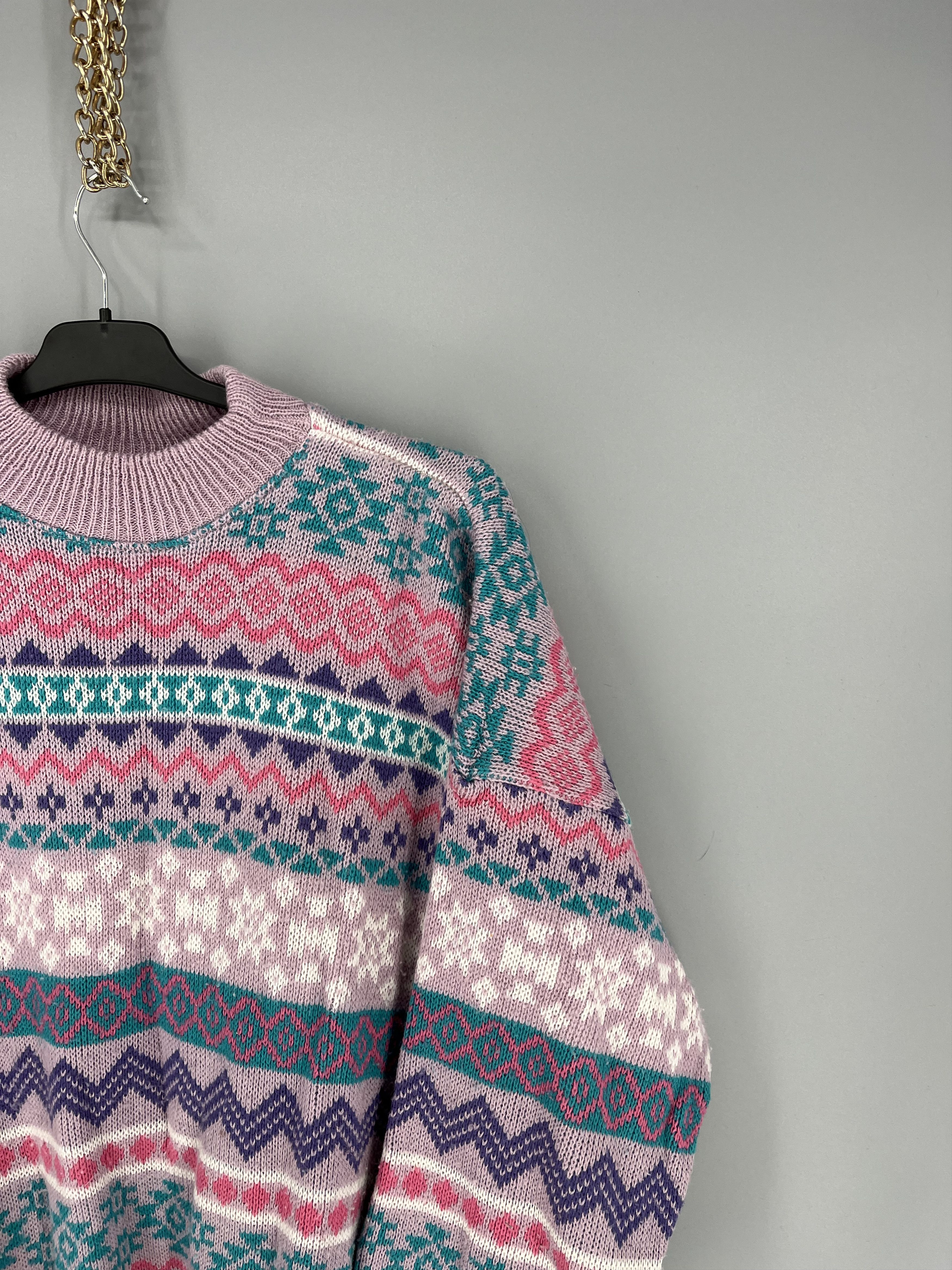 Vintage Vintage 90s Wool Sweater Oversize Made in Itali Size M / US 6-8 / IT 42-44 - 5 Thumbnail