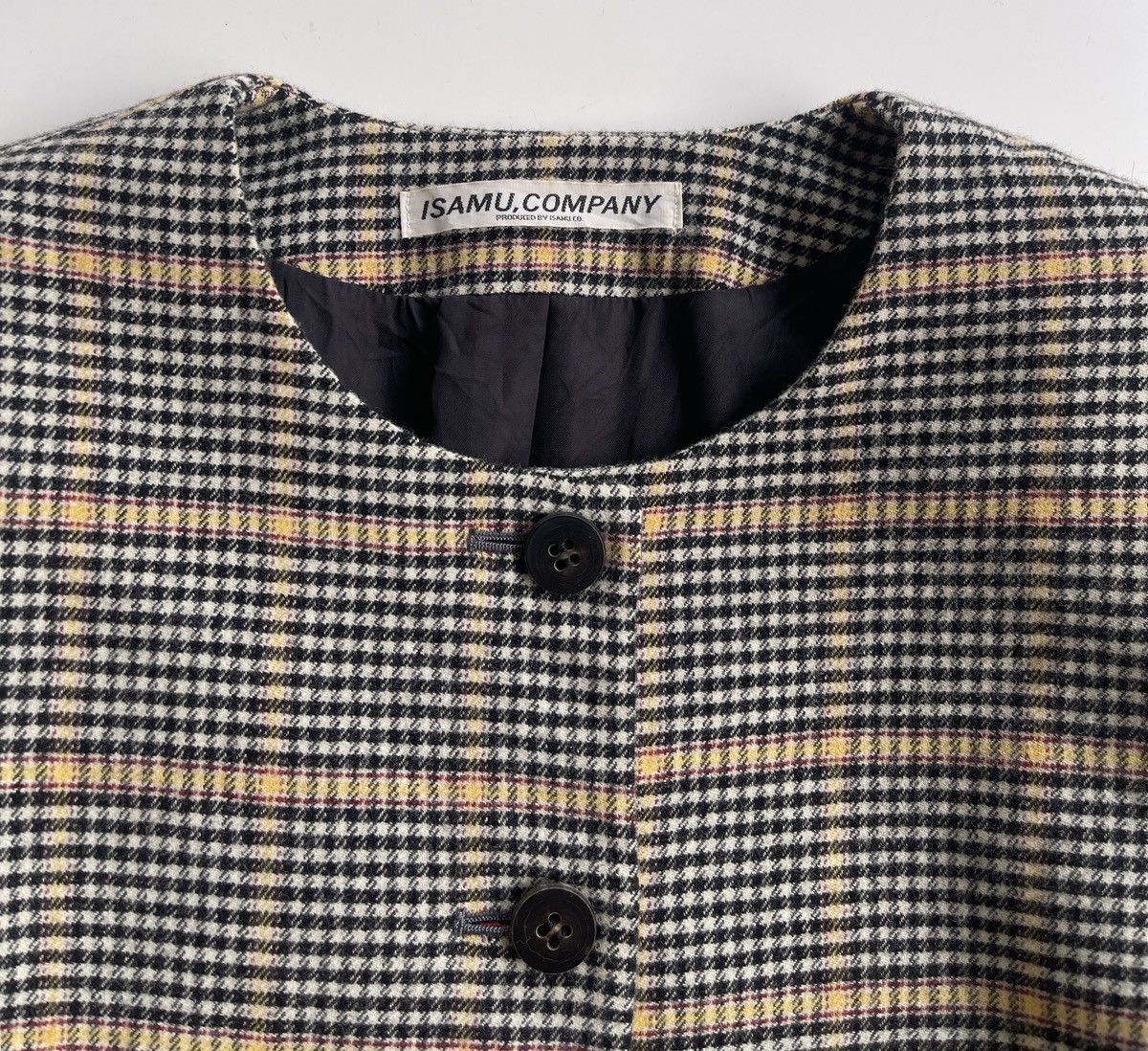 Isamu Katayama Backlash Isamu Japan Wool Houndstooth Cropped Jacket Size M / US 6-8 / IT 42-44 - 4 Thumbnail