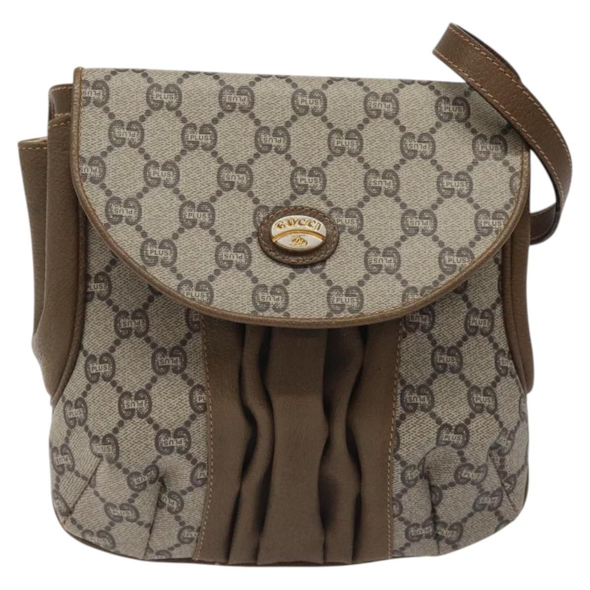 Gucci GUCCI GG Plus Supreme Shoulder Bag Pvc Beige Gold Size ONE SIZE - 2 Thumbnail