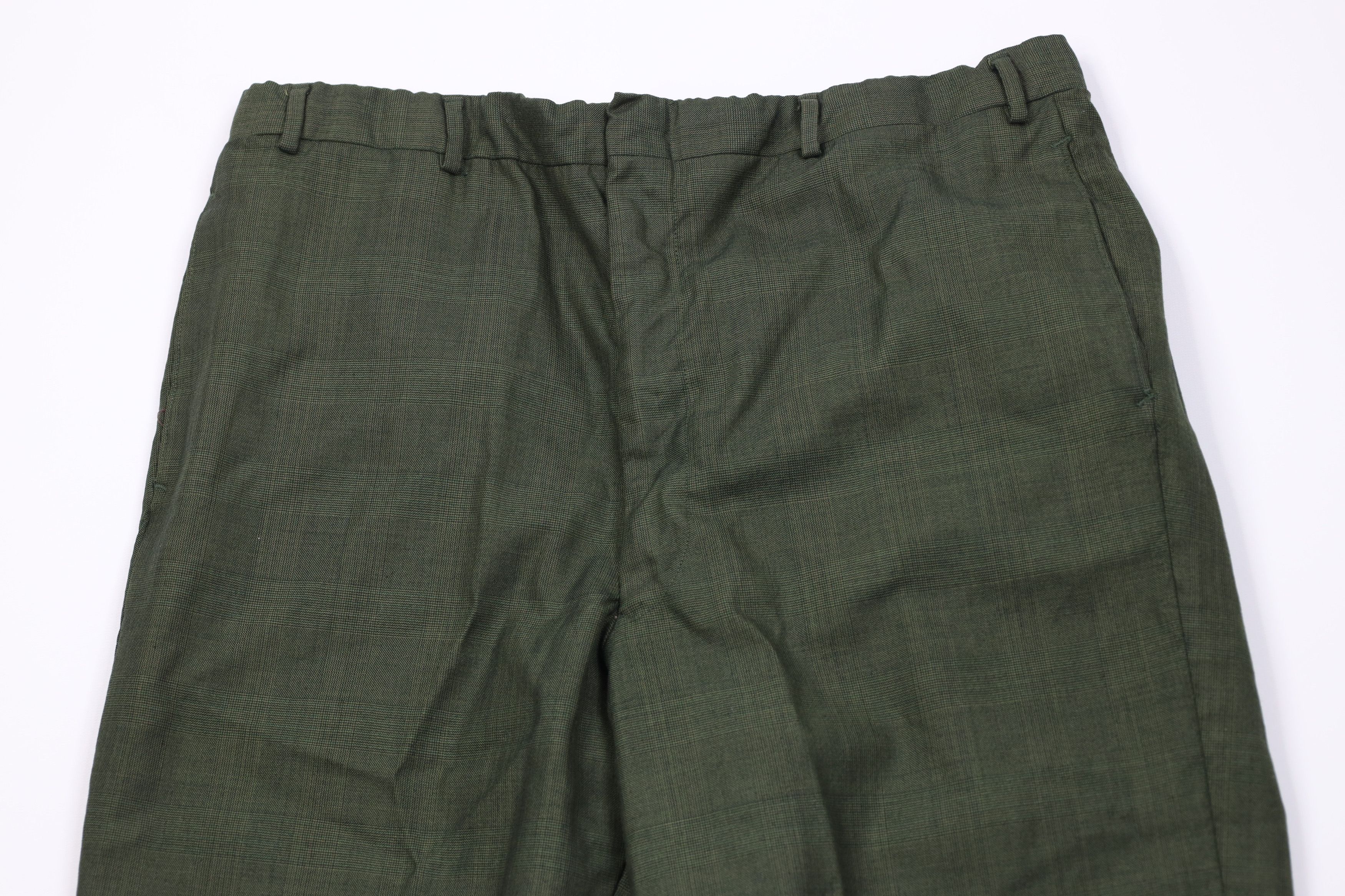 Vintage Vintage 50s Hollywood Regency Knit Chino Pants USA Green Size US 34 / EU 50 - 2 Thumbnail