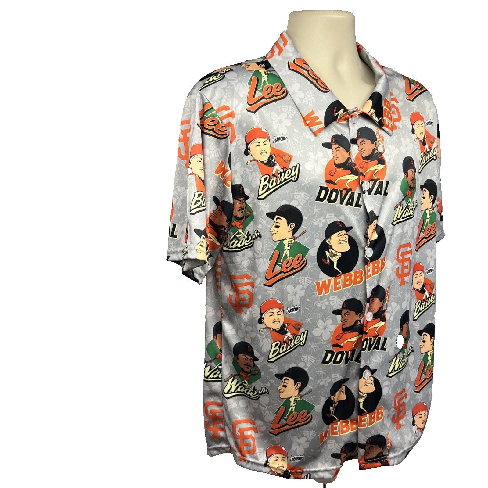 Other SF Giants MLB All Over Graphic Button Up Shirt Mens Medium Size US M / EU 48-50 / 2 - 3 Thumbnail