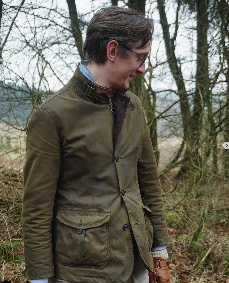 Barbour BARBOUR LUTZ Waxed Jacket Size US M / EU 48-50 / 2 - 1 Thumbnail
