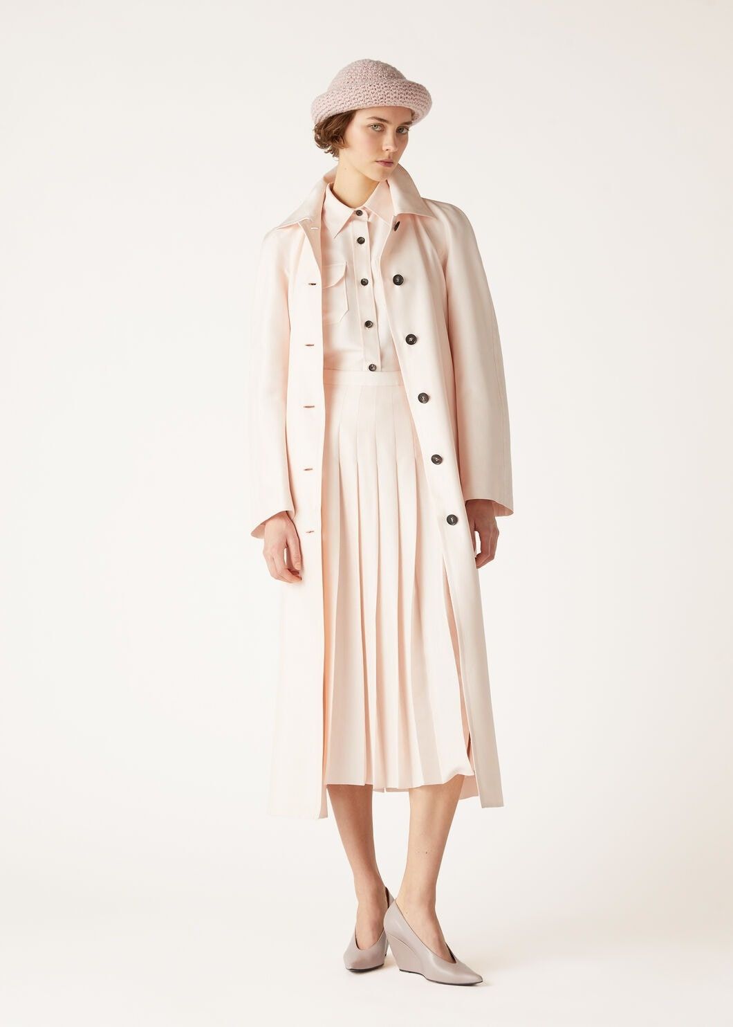 Loro Piana o1srvl11e0825 FAO8186 Annalisa Shirt in Light Pink Size M / US 6-8 / IT 42-44 - 2 Thumbnail