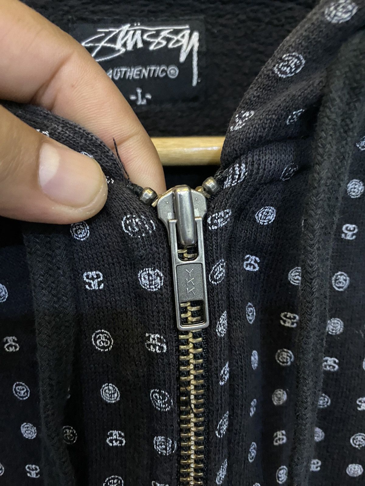 Stussy Vintage Stussy OP Logo Zipper Hoodie Size US L / EU 52-54 / 3 - 8 Thumbnail