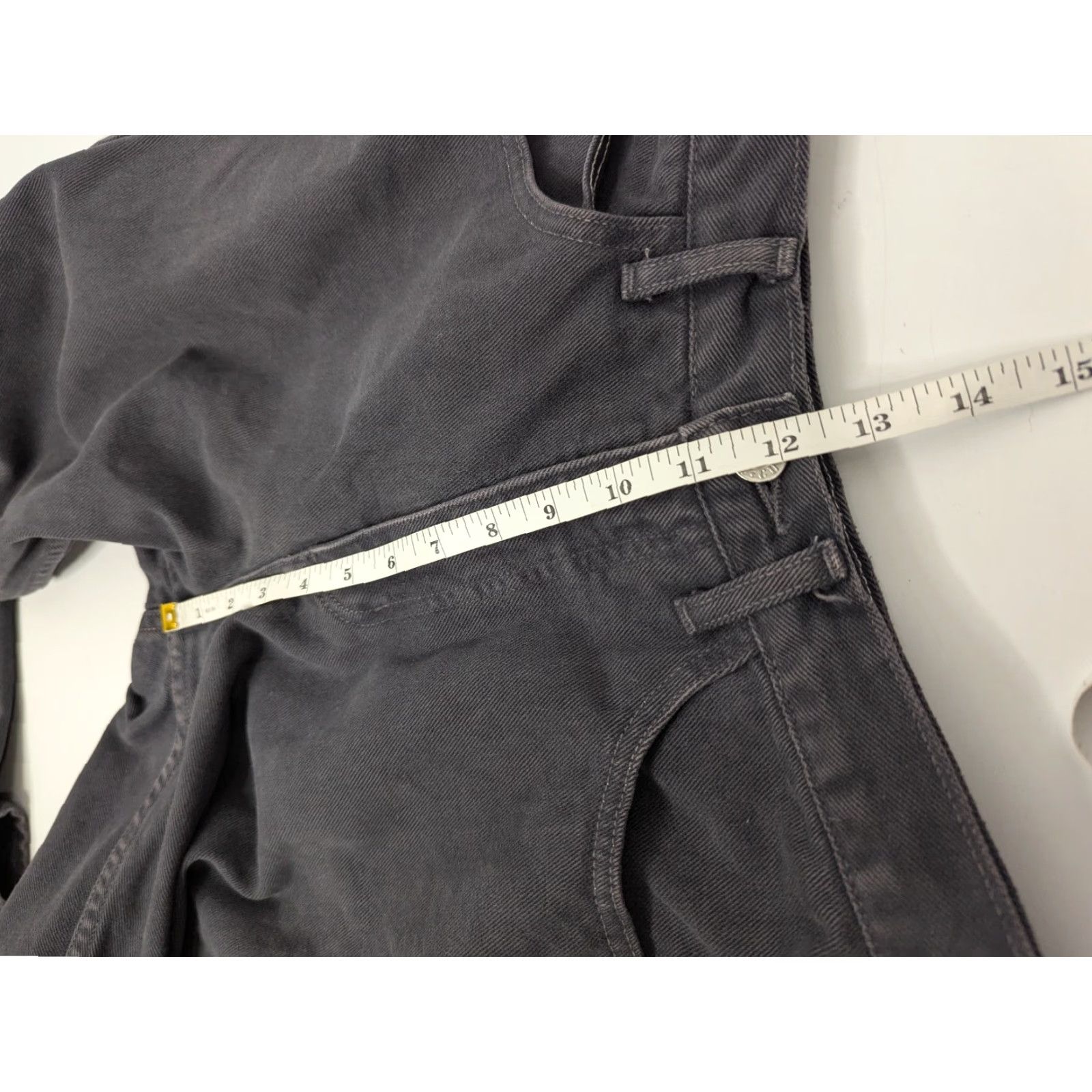 Guess VINTAGE GUESS Black Faded Grey Jeans Straight Leg Y2K Size 30 Retro Pants USA Size 30" / US 8 / IT 44 - 7 Thumbnail