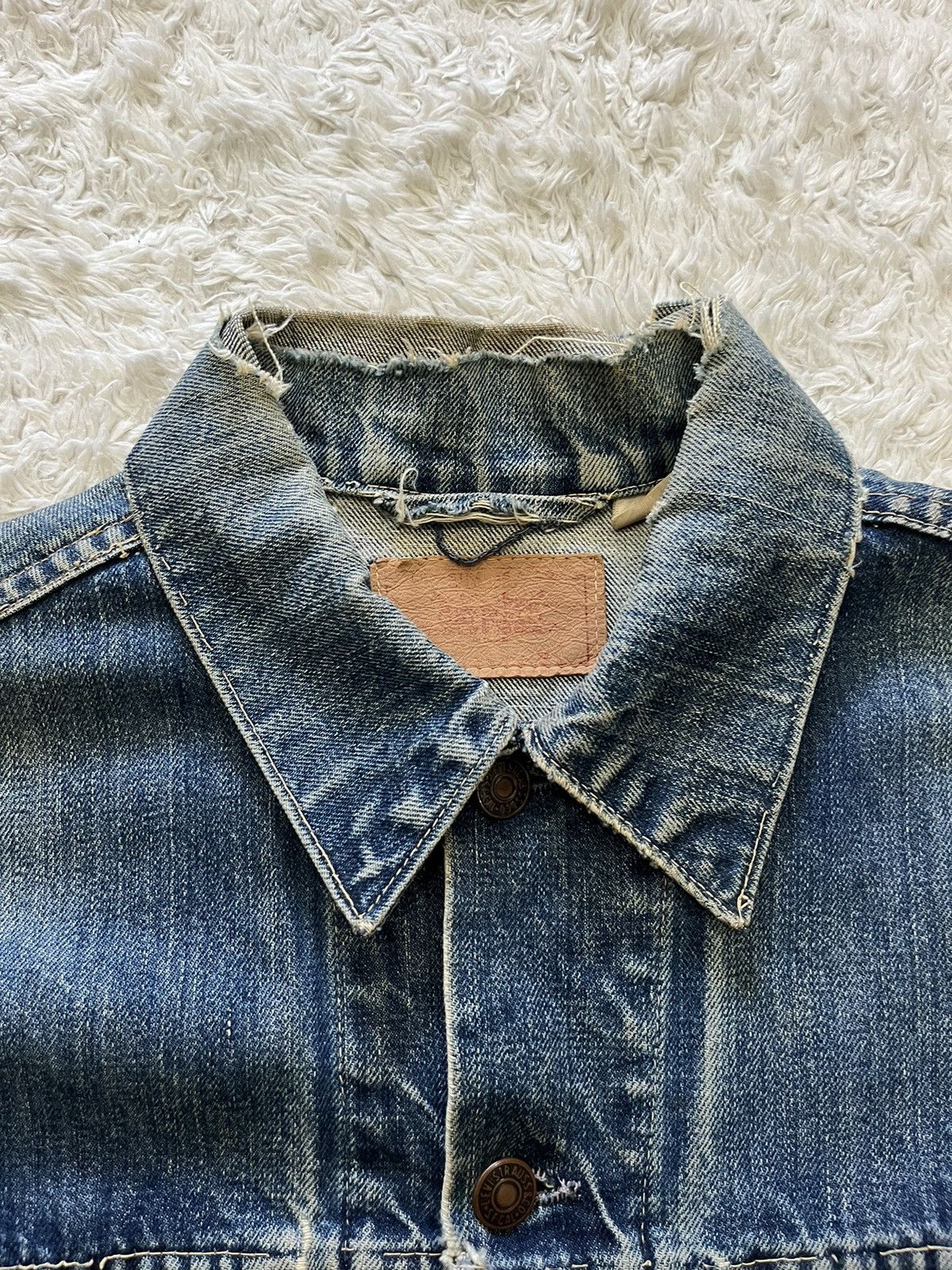 Levi's vintage 1960's levis 70505 trucker denim "TRASH" jacket Size US M / EU 48-50 / 2 - 5 Thumbnail