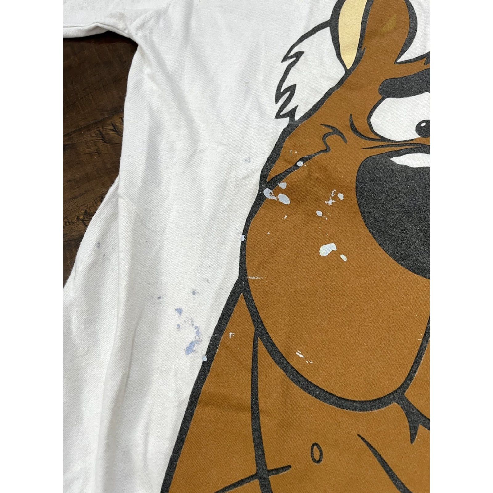 Vintage VINTAGE Scooby-Doo Big Face Christmas Santa Vtg 90s Long Sleeve T-Shirt Large Cartoon Men L White 90s Hanna Barbera Cartoon Network Mens Size US L / EU 52-54 / 3 - 6 Thumbnail