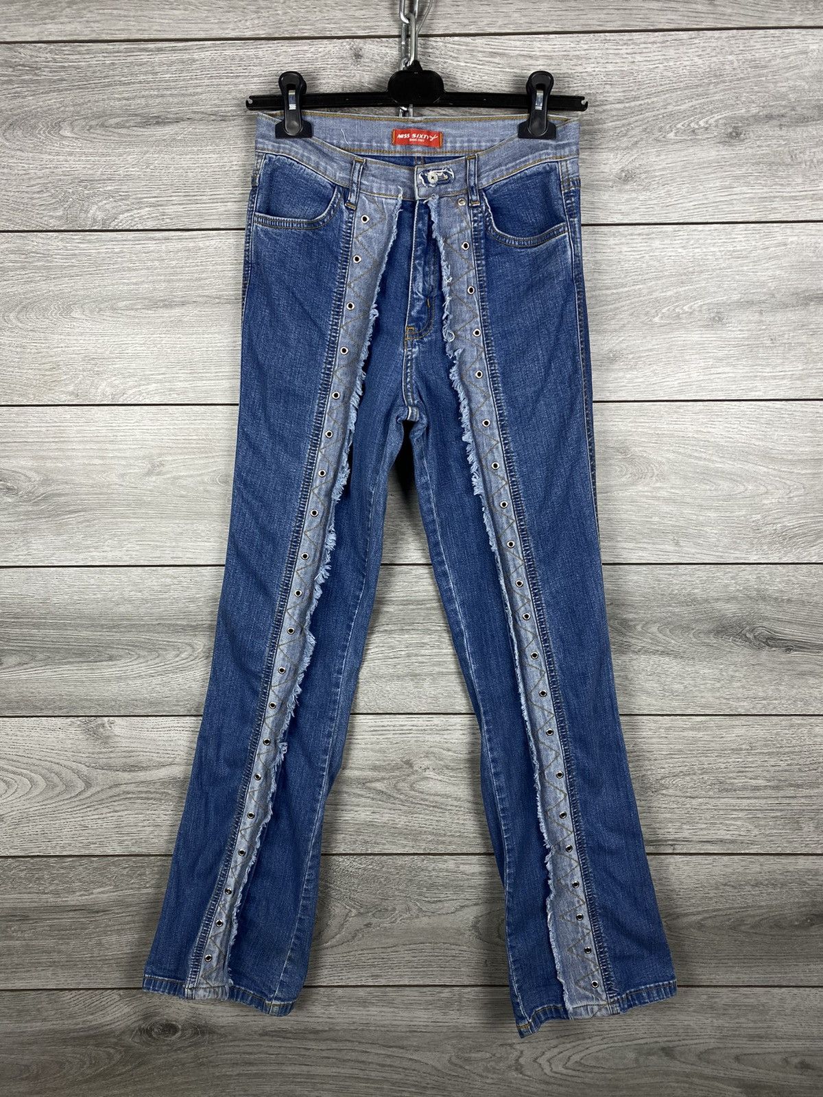 Miss Sixty Womans Miss Sixty Avant Garde Y2K Flared Jeans Size 29" - 2 Thumbnail
