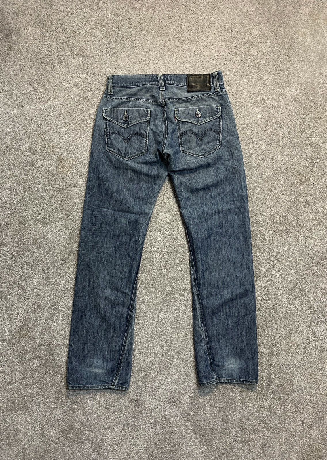 Levi's × Vintage Vintage Levi’s 514 Washed Blue Stone Denim Jeans 90s Baggy Size US 31 - 2 Thumbnail