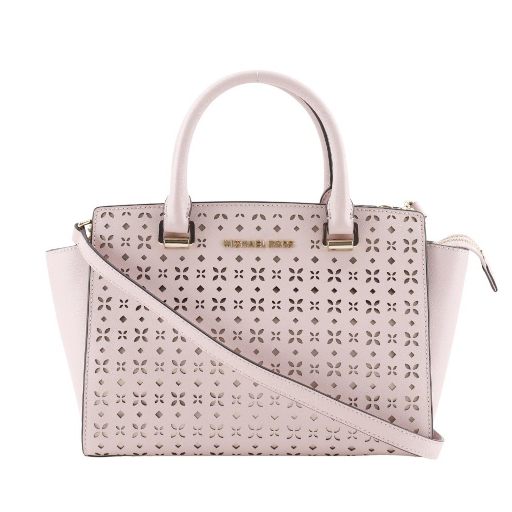 Michael Kors Michael Kors Selma handbag shoulder perforated leather pink 2way A5 women's Size ONE SIZE - 1 Thumbnail