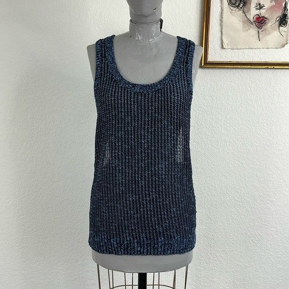 Handmade SI-IAE Knit Marled Racerback Cut Out Tank Size S / US 4 / IT 40 - 2 Thumbnail