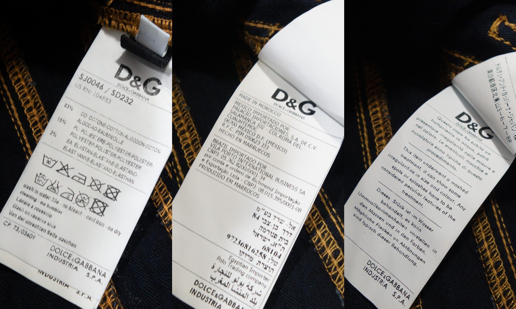 Dolce & Gabbana Y2K D&G Monogram Fitted Denim Jacket Blazer Size XS / US 0-2 / IT 36-38 - 10 Thumbnail