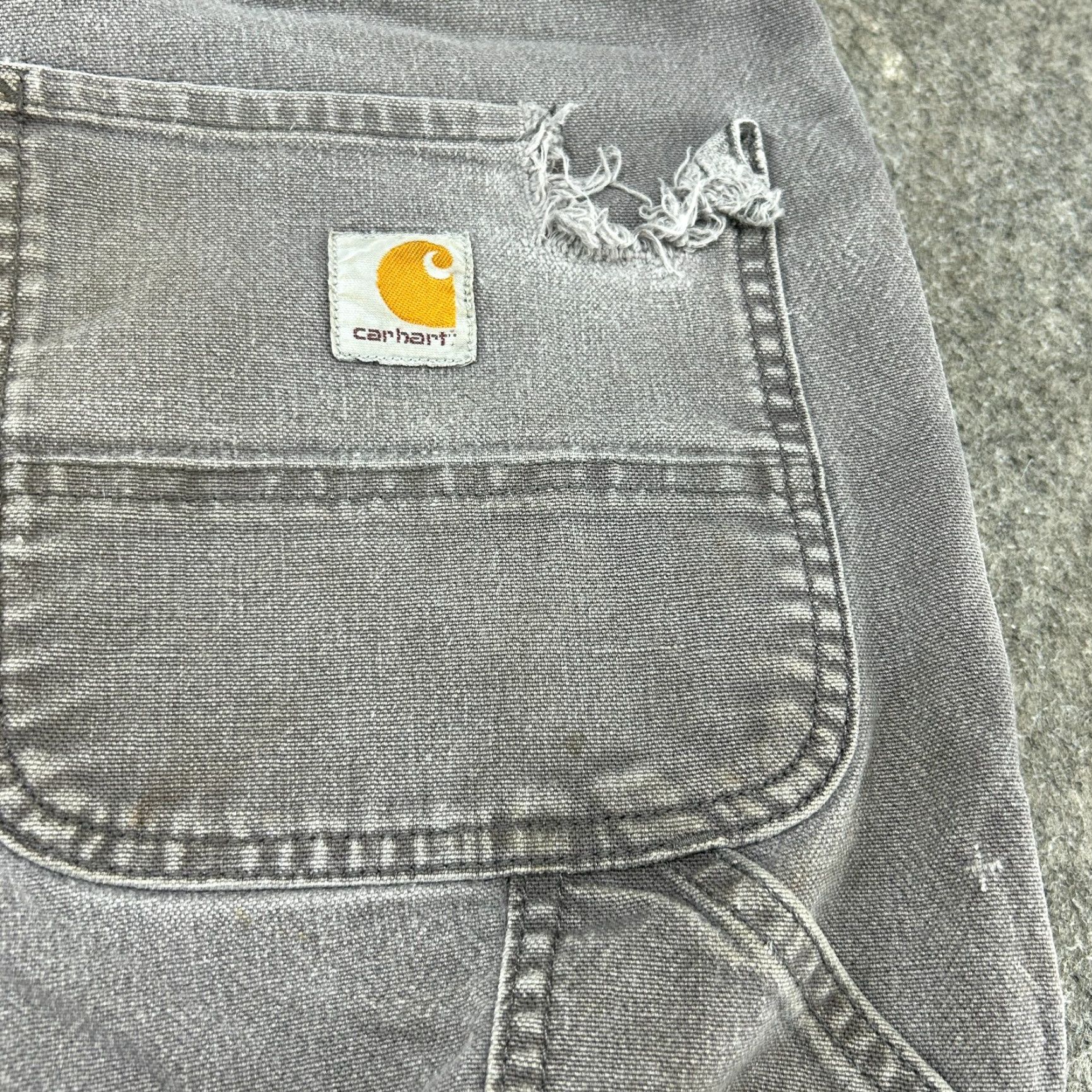 Carhartt Carhartt Pants Mens 36x36 Grey Carpenter Workwear Rugged Flex Relaxed Fit Canvas Size US 36 / EU 52 - 4 Thumbnail