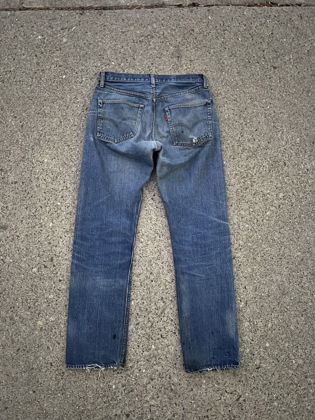 Levi's × Vintage Vintage 70s Single Stitch Faded Selvedge Jeans Size US 31 - 2 Thumbnail