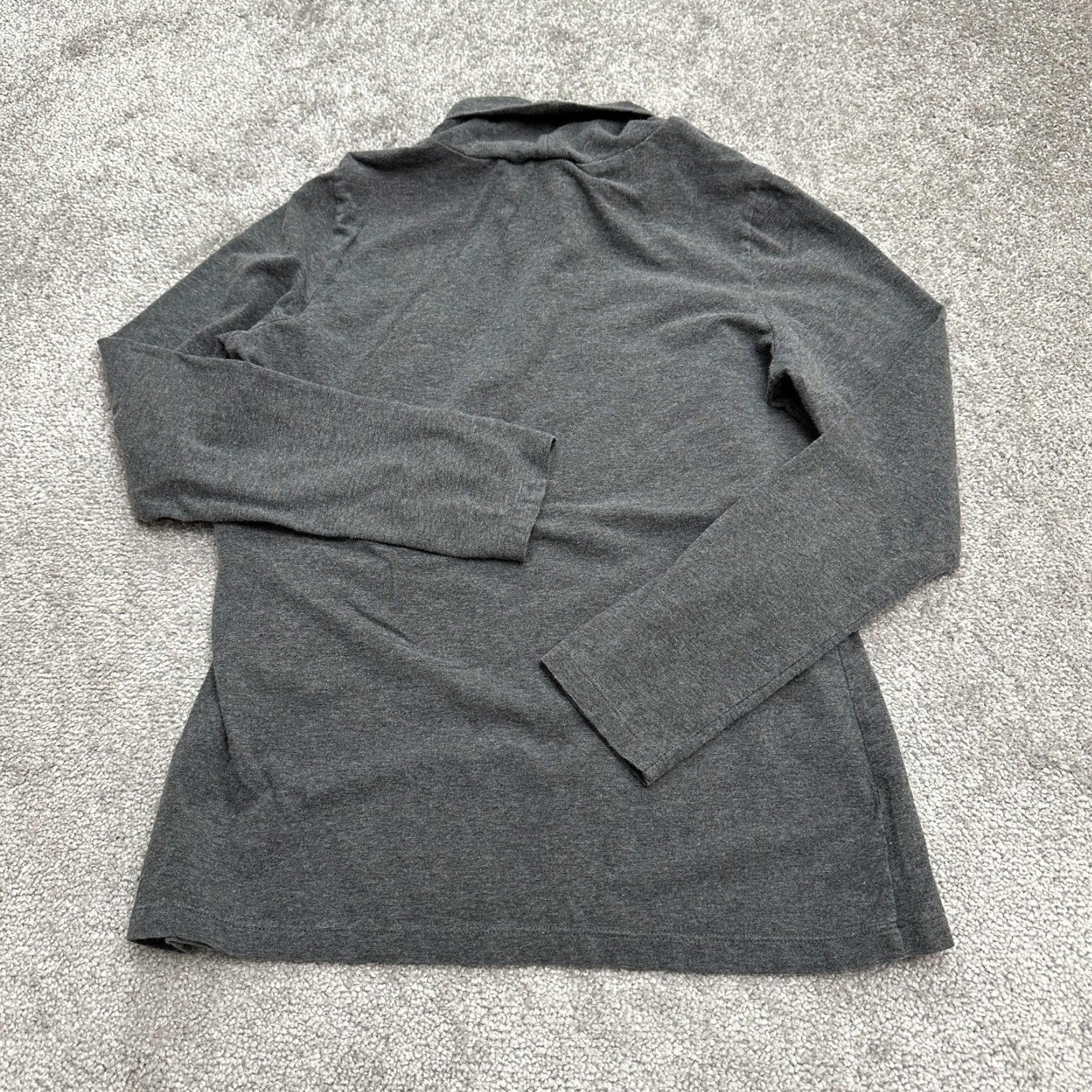 Liz Claiborne Liz Claiborne Shirt Womens Small Drak Gray Turtleneck Long Sleeve Cotton Stretch Size S / US 4 / IT 40 - 2 Thumbnail
