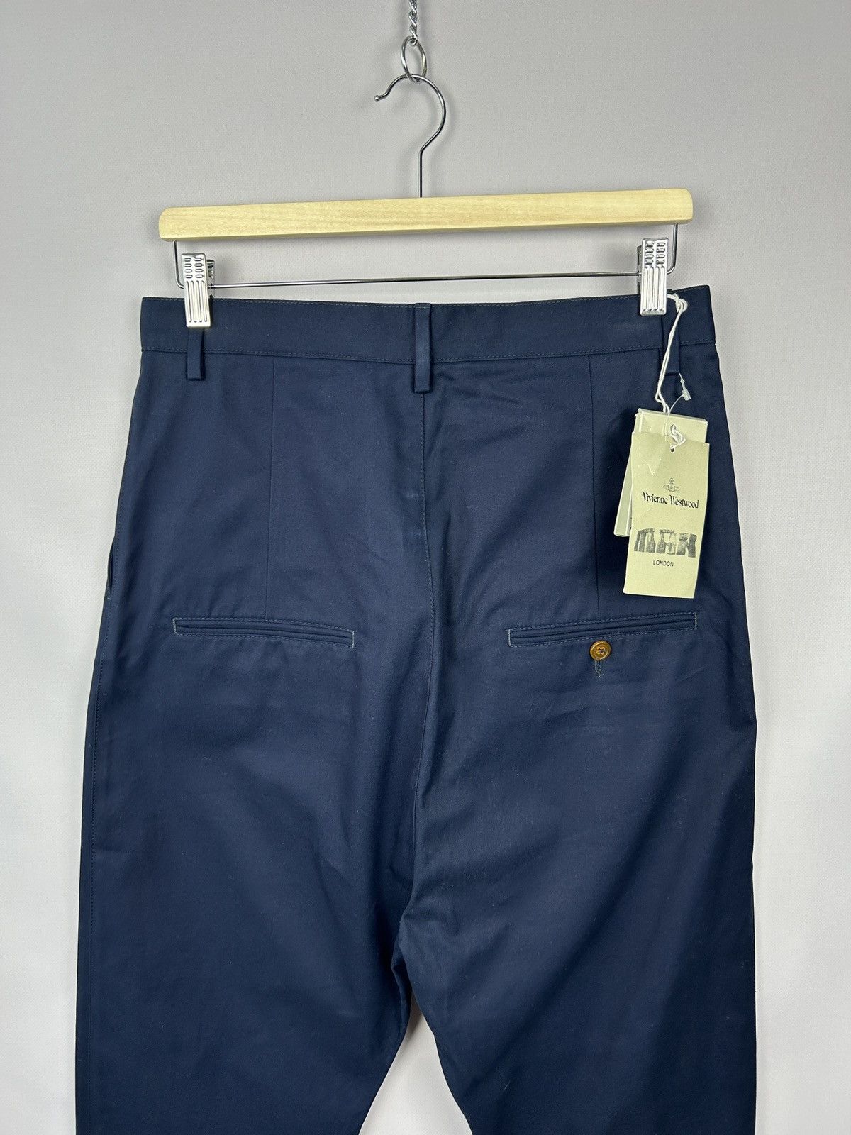 Vivienne Westwood Vivienne Westwood Navy Drop Crotch Chino Pants Trousers W30 Size US 30 / EU 46 - 5 Thumbnail