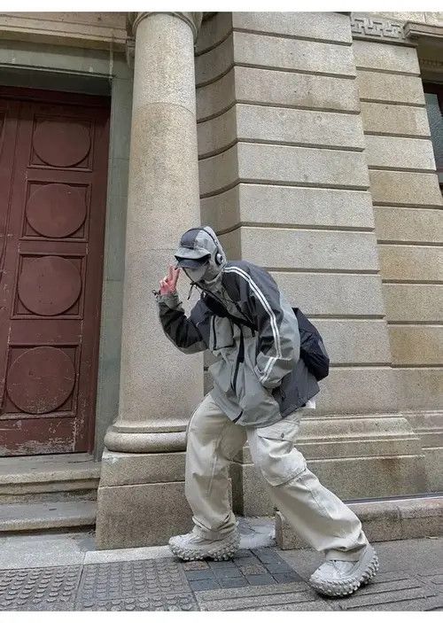 Japanese Brand × Jean Cargo Pants Black- Korean Streetwear Style Pants Size US 32 / EU 48 - 2 Thumbnail