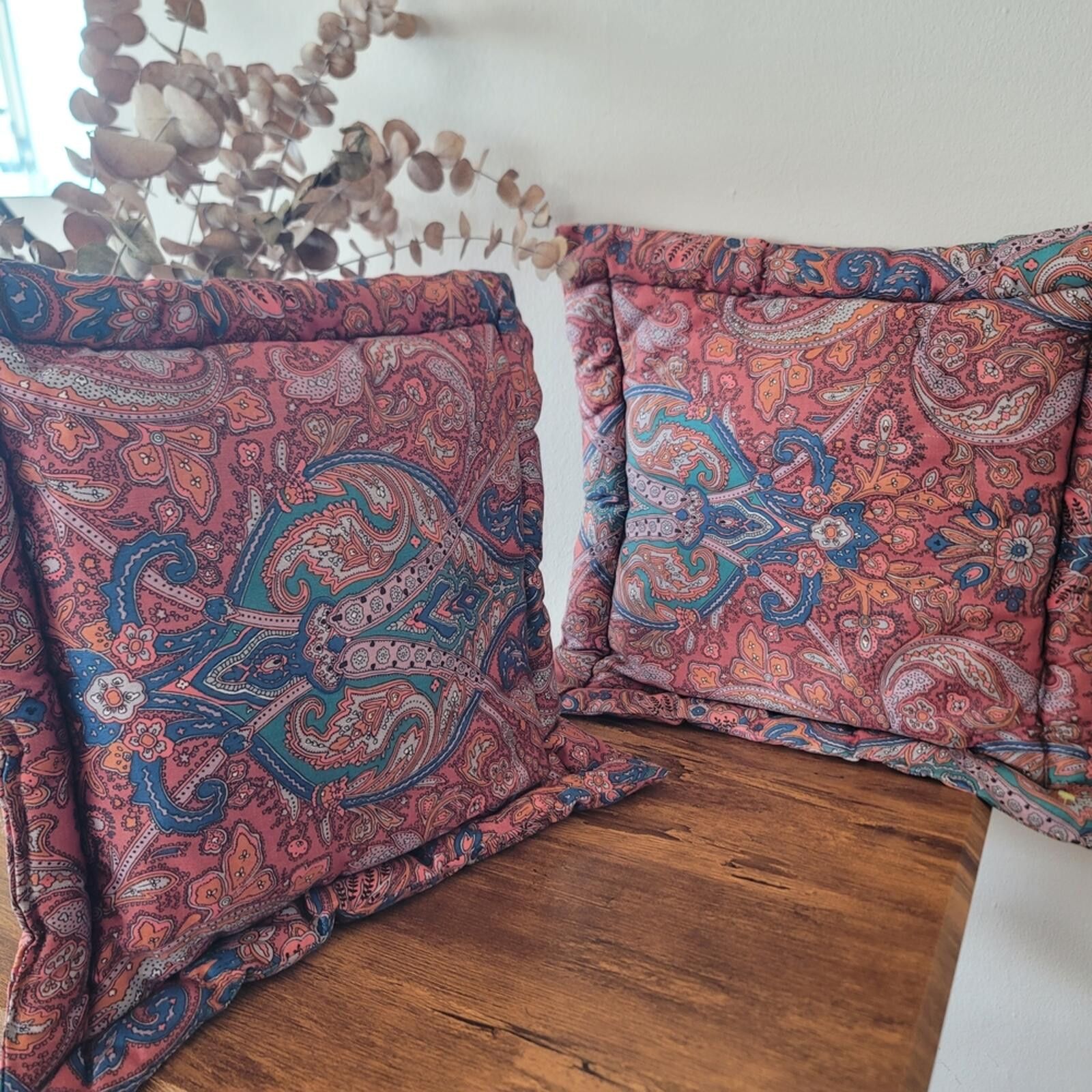 Other Paisley Patterned Accent Pillows 12" X 12" Size ONE SIZE - 1 Thumbnail
